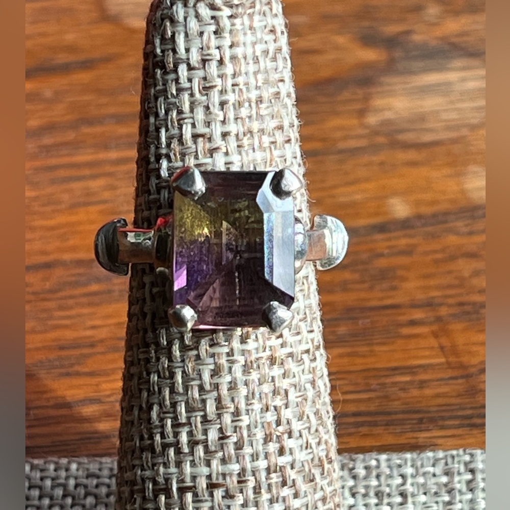 Ametrine Solitaire Unique Gemstone Handcrafted Ar… - image 1